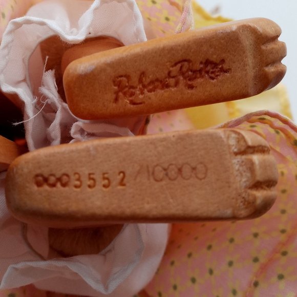 The Hopkins Bunny Rabbit Sculpture Wood Robert Raikes 1990s Numbered Limited - Picture 9 of 16